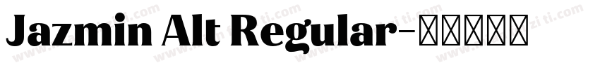 Jazmin Alt Regular字体转换